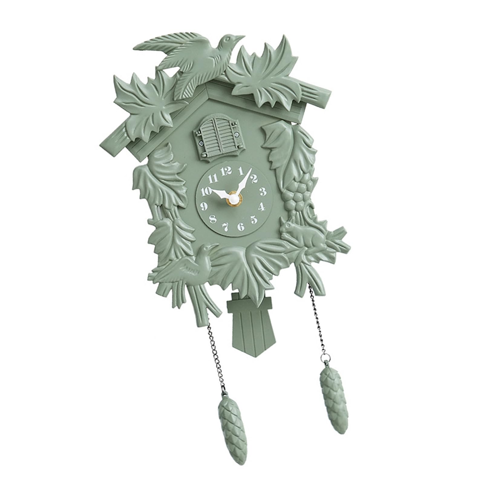 TQUXNGA Cuckoos Wall Clock Quiet Movements and Bird Flapping Battery Operated Pendulums for Living Room or Bedroom Farmhouses Bedroom Wall