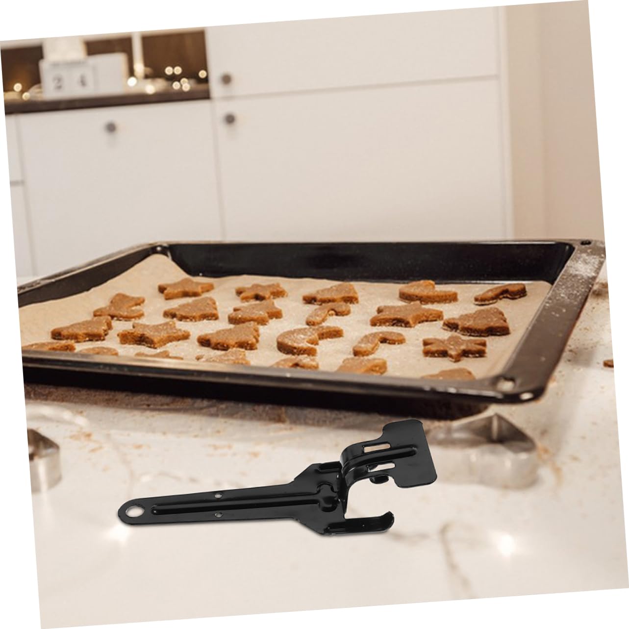 STOBAZA Pfannengreifer für Heiße Bleche und Teller Ofenform-greiferclip aus Hitzebeständigem Material Backblechclip für Backofen und Heißluftfritteuse Tablettklemme zum Sicheren Halten Gri