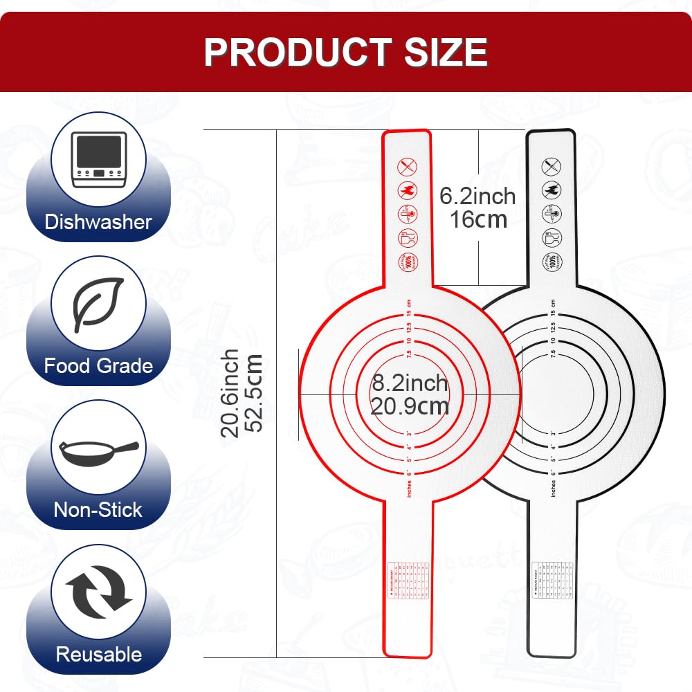 2 Cinghie Per Pane In Silicone Per Forno Olandese, Tappetino