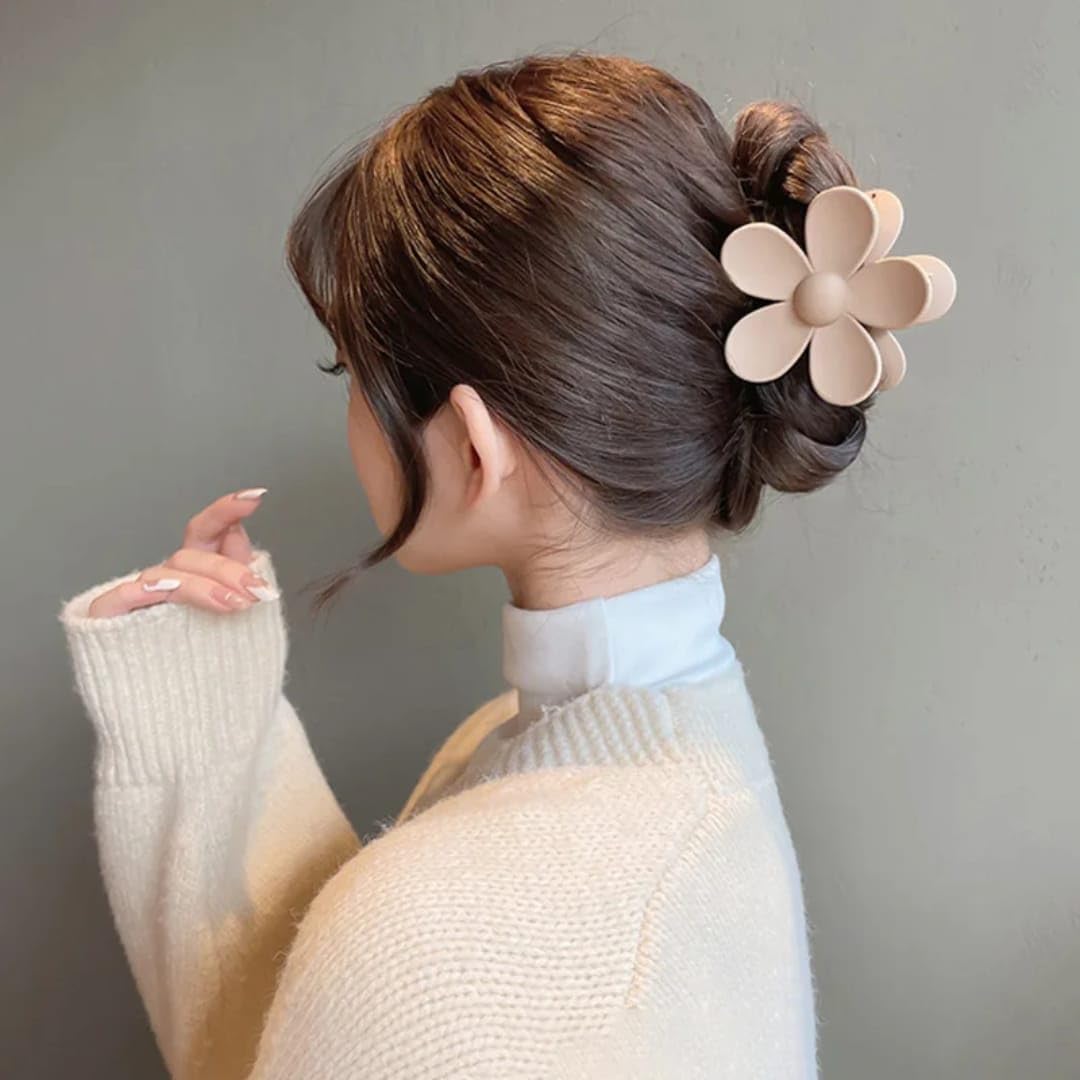 Fermagli per capelli da donna, grandi, sottili, spessi, ricci, accessori per capelli da ragazza, resistenti e resistenti, colori neutri (confezione da 12 misti)