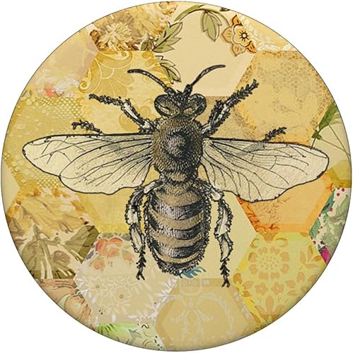 Miniatura 3 de Bumble bee Bumblebee - Honey Bees Yellow Honeycomb Beekeeper PopSockets Swappable PopGrip