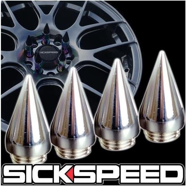 4 Pc Aluminum Extended Tuner Spikes Wheels/Rim Sickspeed