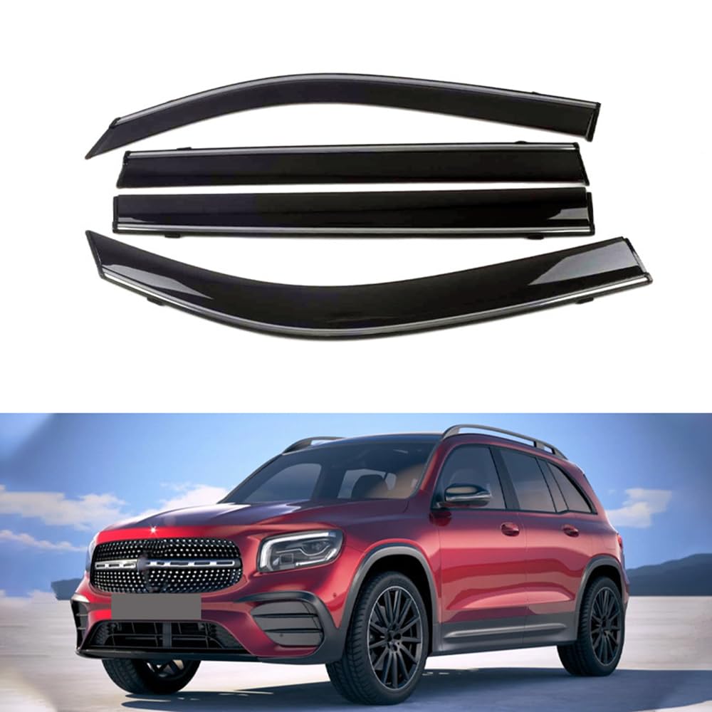 Auto Windabweiser für Mercedes-Benz GLB 2020, Autofenster Windabweiser Regenabweise Deflektoren Seitenfensterabweiser