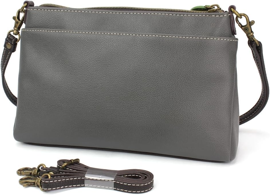 CHALA RFID Protected Vegan Leather Deluxe Crossbody Bag with Adjustable Straps - Image 2