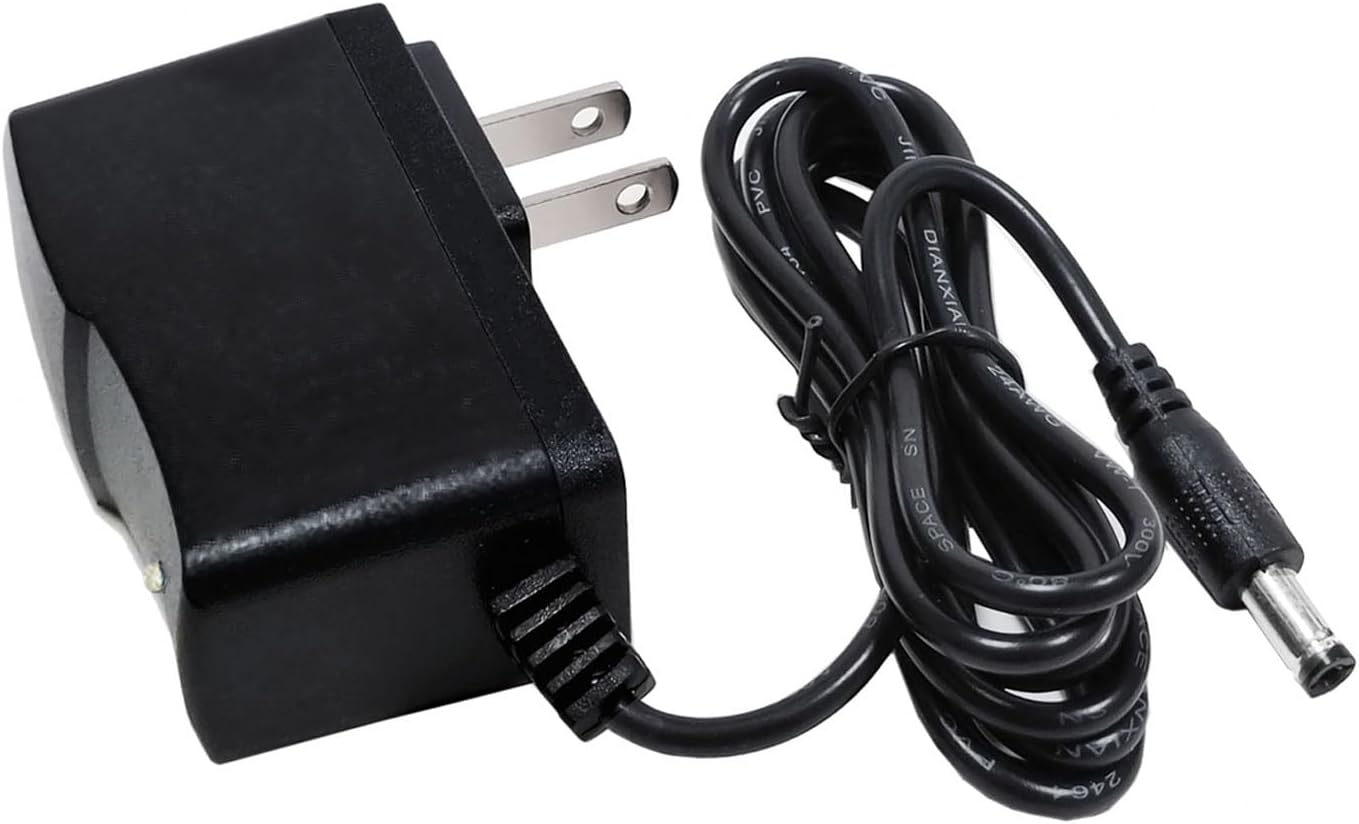 9V DC Power Supply 1A AC Adapter, DC 9V Power Cord, 9Volt 1000mA Power Adapter with 5.5mm x 2.5mm Cord Plug [Output tip: Tip Inner Positive (+)