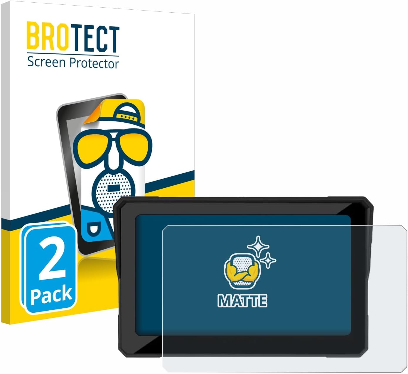 brotect 2-Pack Screen Protector Anti-Glare for Carpuride W702 7" Screen Protector Matte, Anti-Fingerprint Protection Film