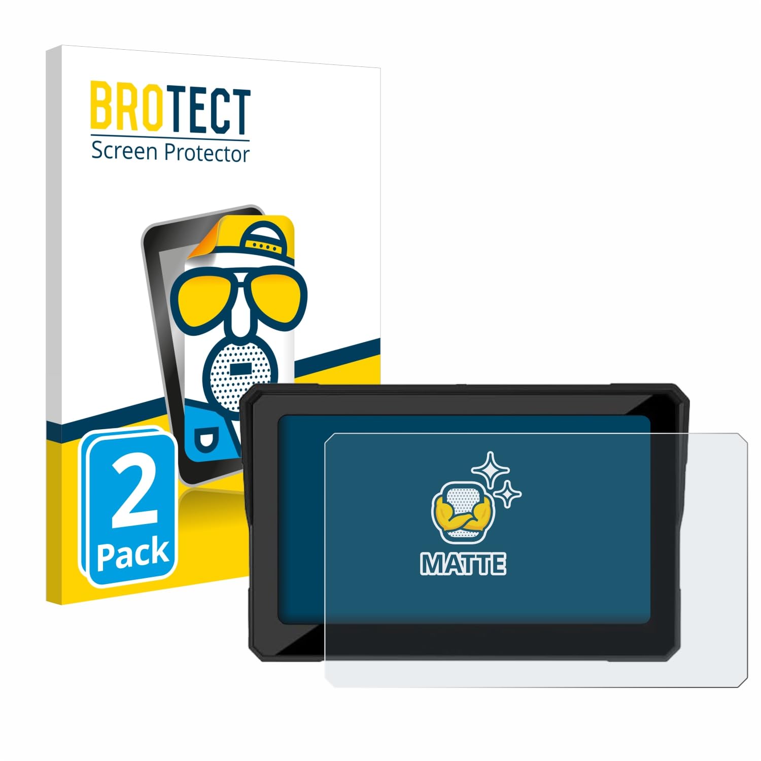 brotect Screen Protector Anti-Glare compatible with Carpuride W702 / W702B / W702H / W712D / W702BS 7" (2 Pack) Screen Protector Matte,