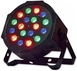Refletor Digital 18 LEDs RGB com Sensor de Som – Iluminação Profissional para Festas, Baladas, Shows e Eventos – Efeitos de Luz Automáticos e Potência 30W Bivolt