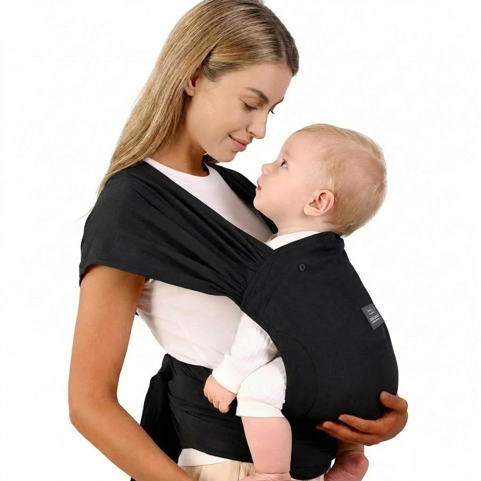 Bebamour Porte-bébé pour nouveau-né, taille unique, facile à porter,Black