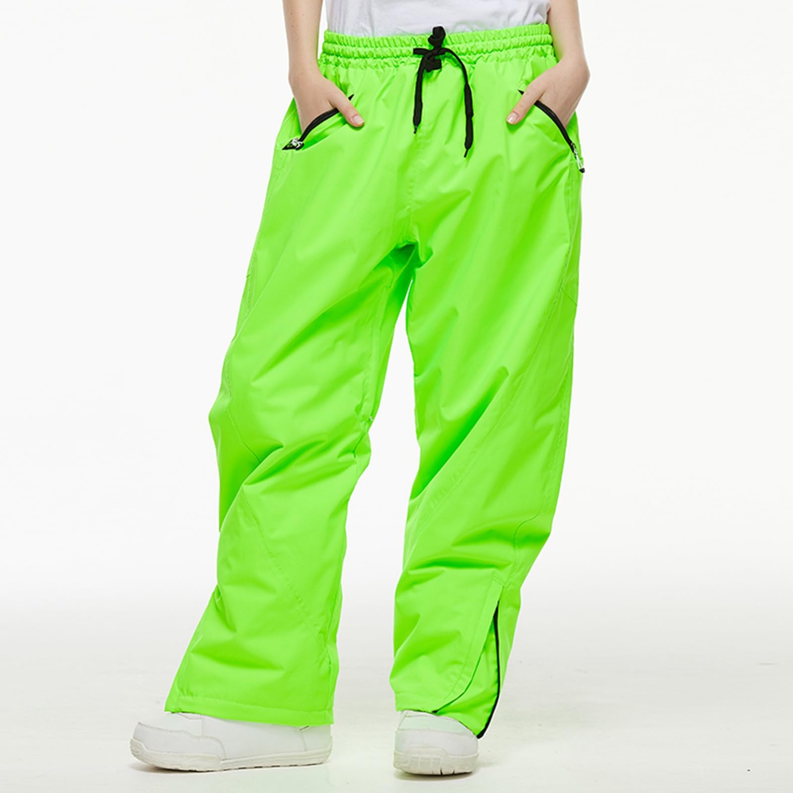 Generico Pantaloni Neve Uomo Impermeabili Pantalone Neve Caldo Baggy Snowboard Pants Tecnici Pantaloni Sci Invernali Salopette Trekking