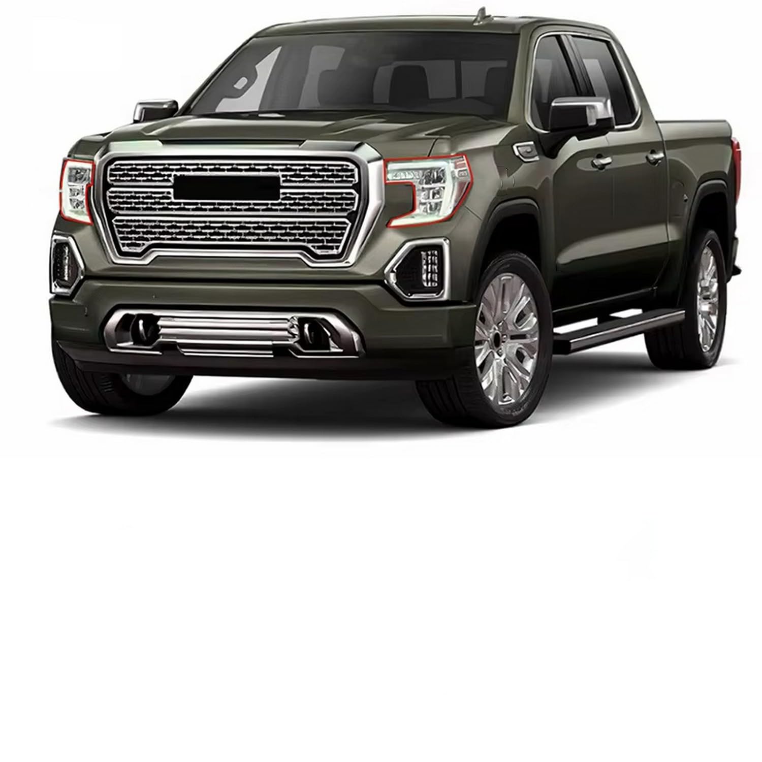 Film de protection de phare en TPU transparent pour GMC Sierra 2019 2020 2021
