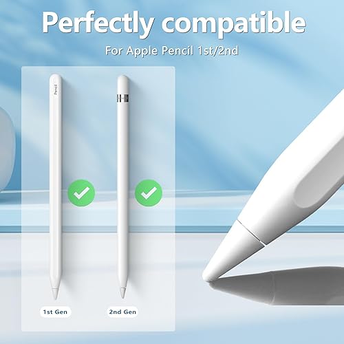 Miniatura 4 de Caja de almacenamiento con tapa y paquete de 5 puntas de lápiz para Apple Pencil de 1 generación y Apple Pencil de 2 generación, estuche protector