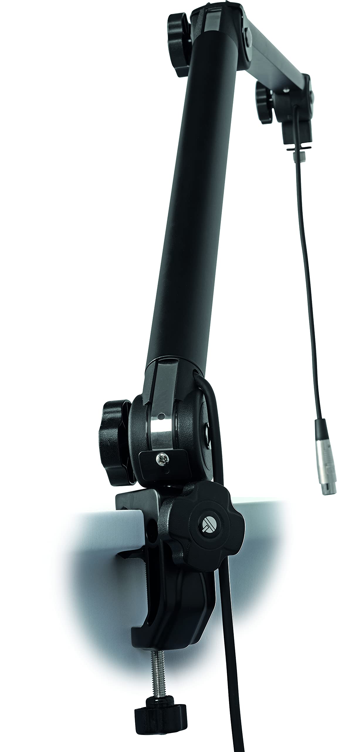 QUIK LOK - A/26 BK PIED MICRO BROADCAST, Pied de Table pour Micro, Finition Noire Satinée