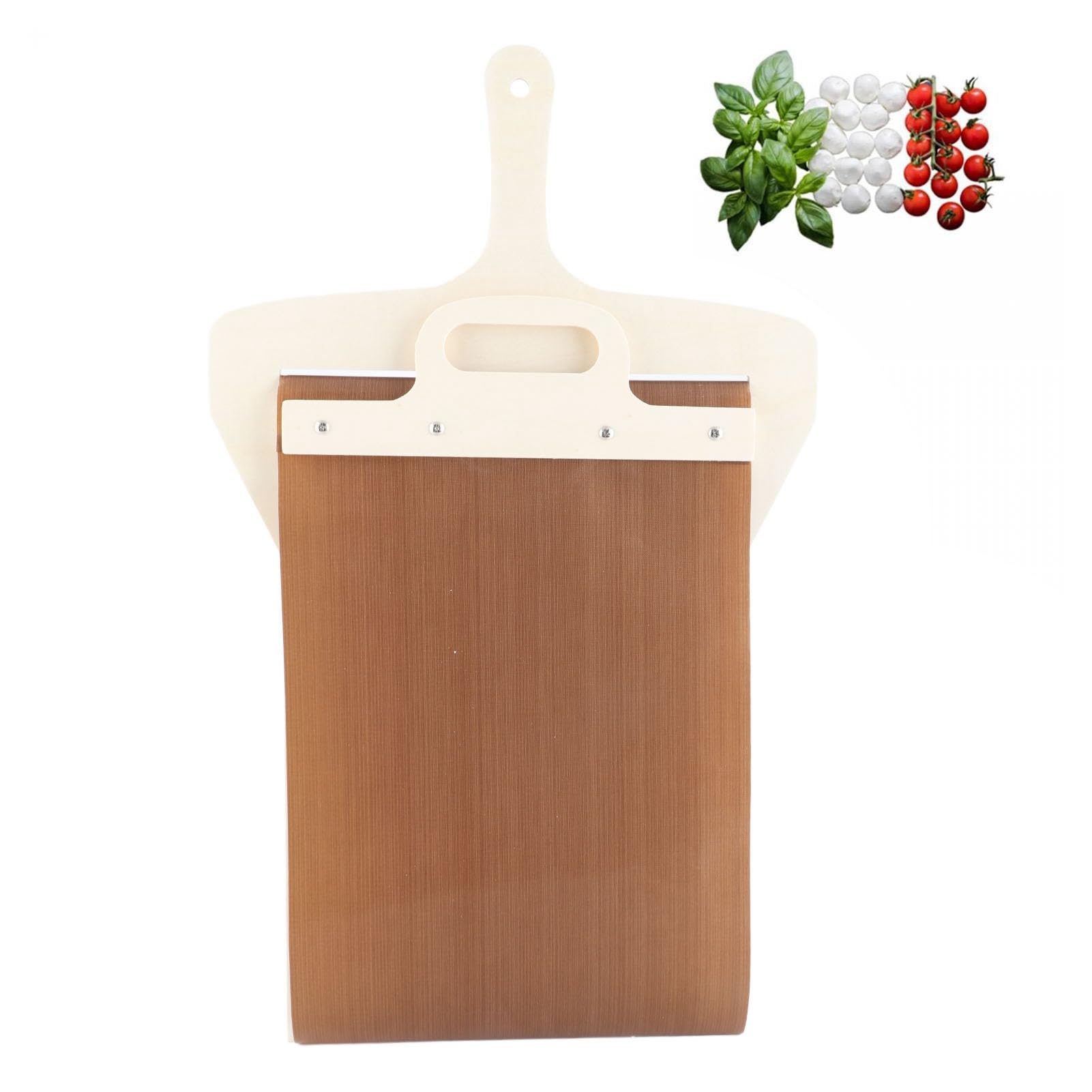 Restokki Sliding Pizza Peel Wood Shovel with Light Weight Comfortable Grip for Baking Pizza Kitchen