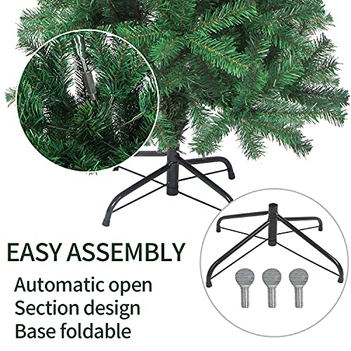 Árbol de Navidad artificial estable de 5 pies VEYLIN para evitar caídas 4