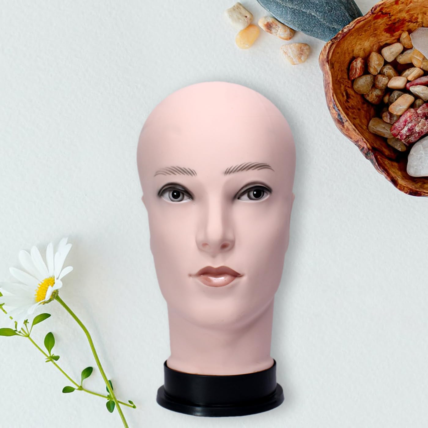 Kabello Male Mannequin Head Dummy For Display Glasses/Hat And Hair Wig Pack Of 1 1