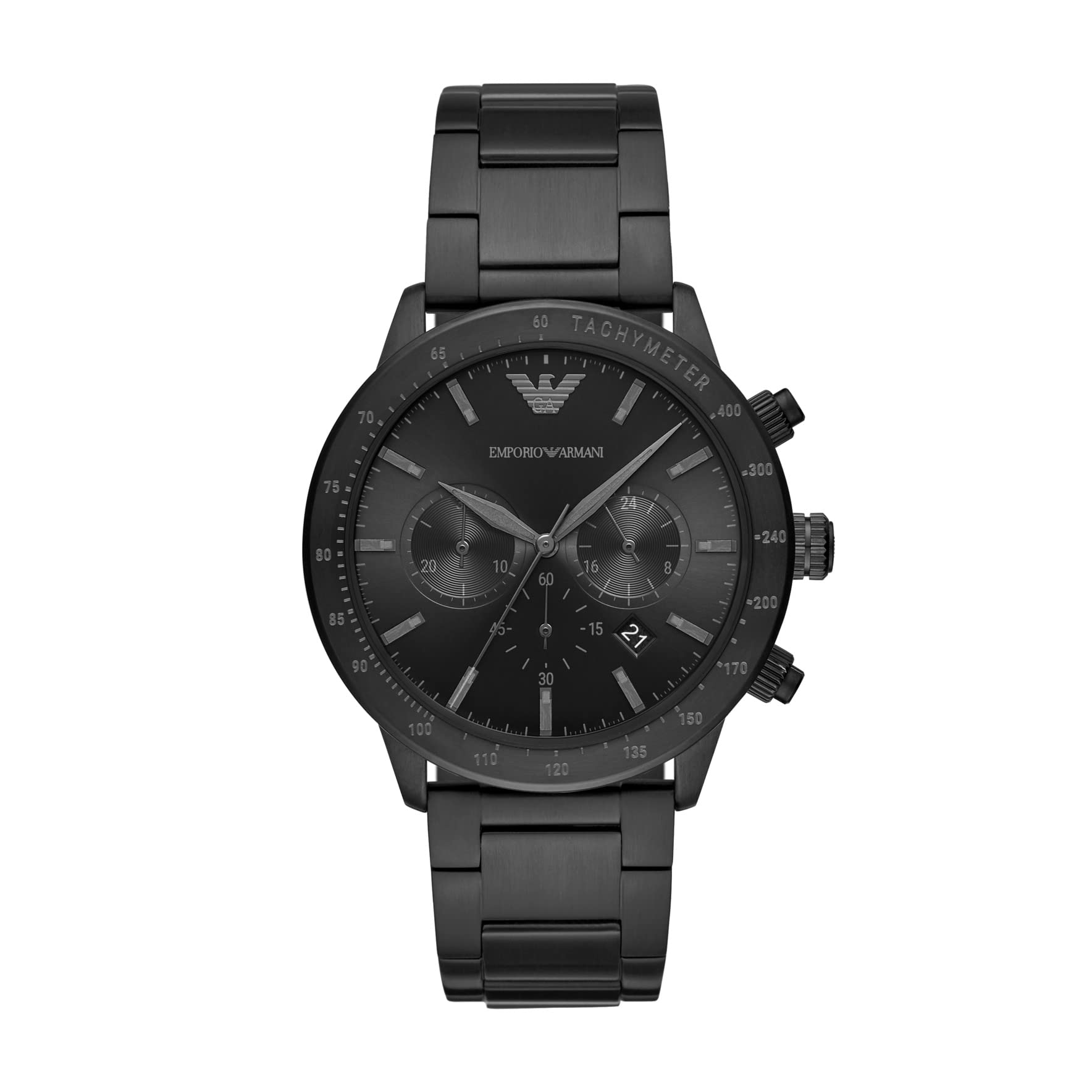 emporio armani Stainless Steel Analog Black Dial Men's Watch-Ar11242-picture-6