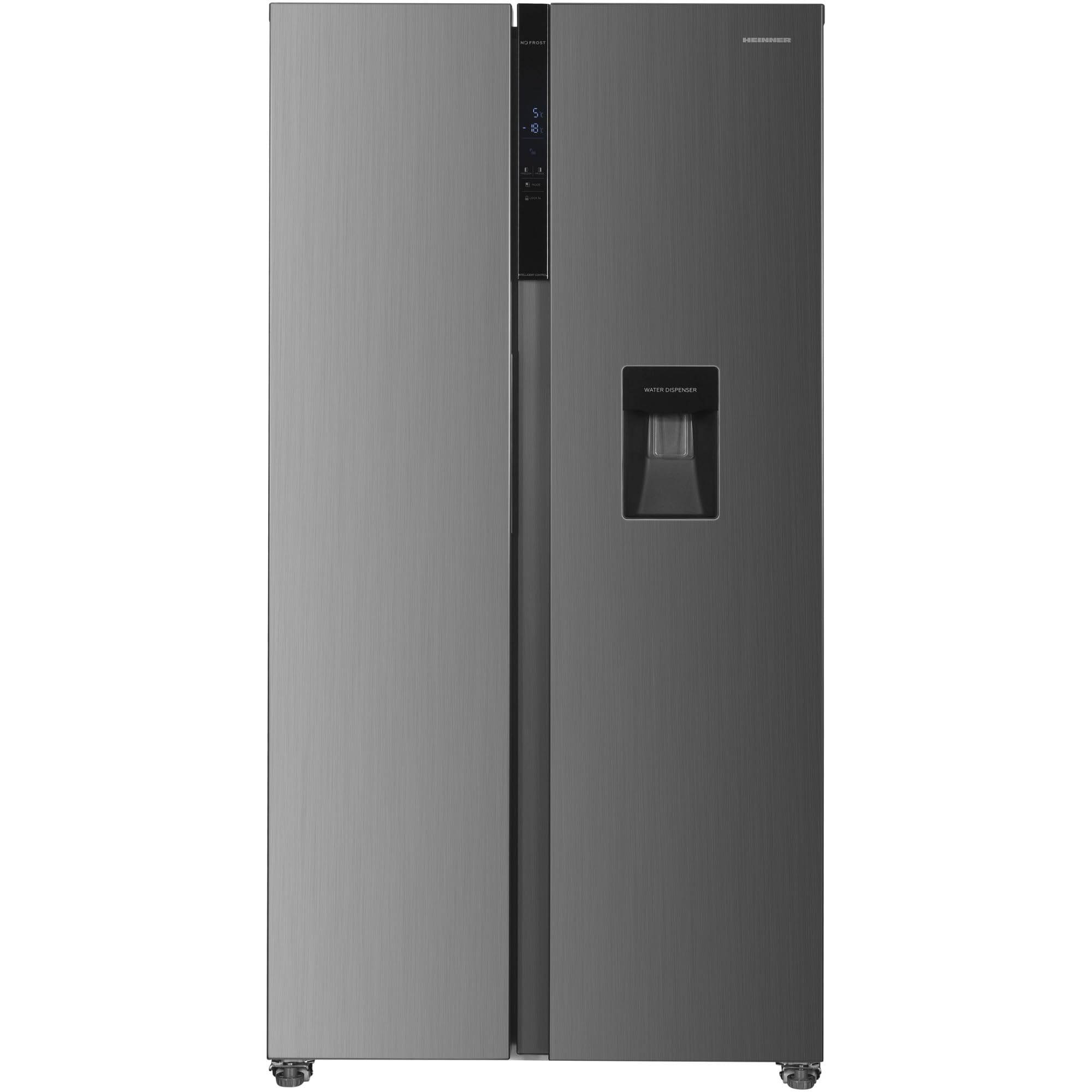 HSBS‑H439NFXWDE+++ Side-by-Side Kühlschrank – 439 L, Energieklasse E, Frost-Free, LED-Display, Multi-Air Flow, verstellbare Ablagen, Weiß, inkl. 5‑Jahres-Garantie (Anthracite, 439 Liter)