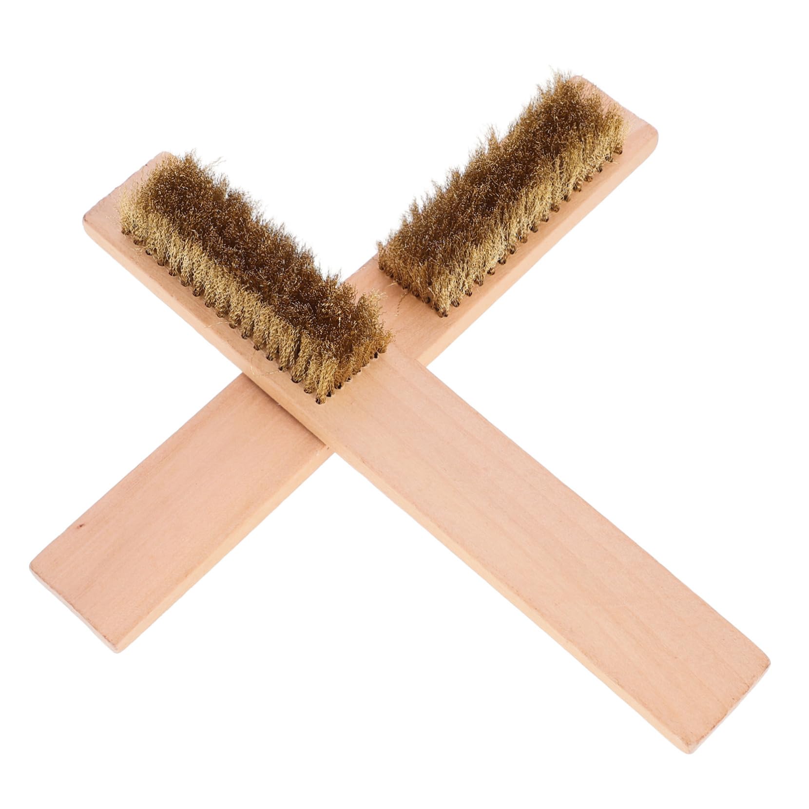 SUPVOX Snowboard Wax Brush Set 2pcs Sliding Plate Cleaning Brush Rust Removal Bristle Brush