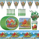 Multifunktional:Unser Set mit Dinosauriergeburtstags-Partyzubehör ist perfekt für alle Gelegenheiten geeignet, zum Beispiel für Babypartys, Geburtstagsfeiern, Feiertage, Festdekorationen, Schulfeste, Picknicks, Erntedankfest und Weihnachten.