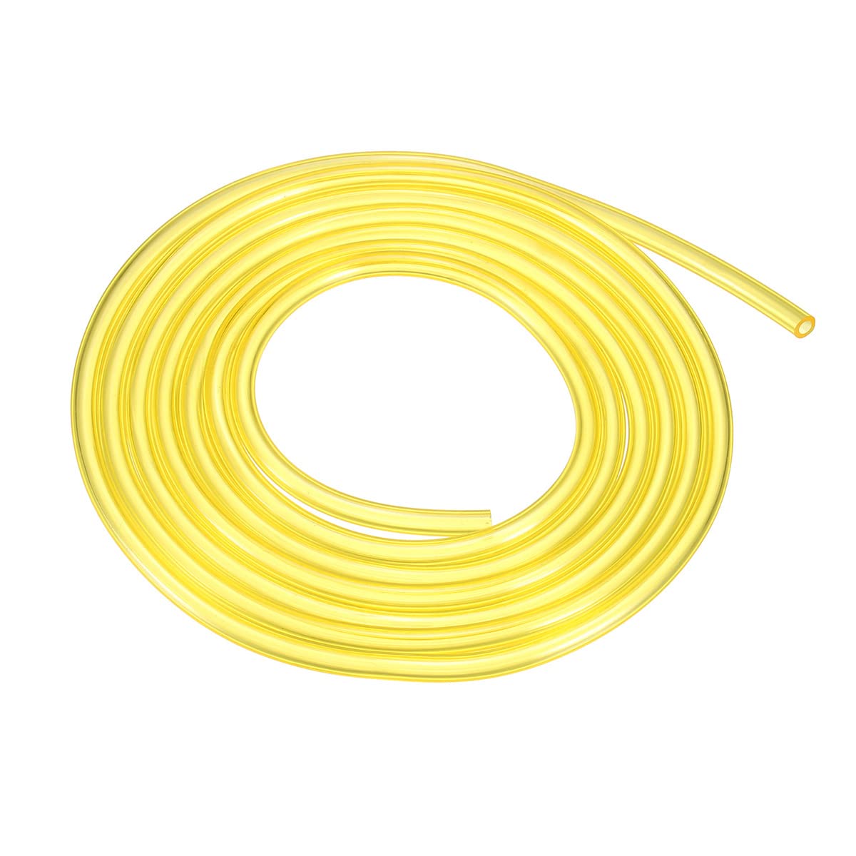 ZAMDOE Przewód paliwowy gazowy, 2 mm x 3,5 mm, rura węża paliwowego, do kosiarek, trymera, piły łańcuchowej, dmuchawy i innych elektronarzędzi, popularne silniki 2-cyklowe (4 m, żółty)