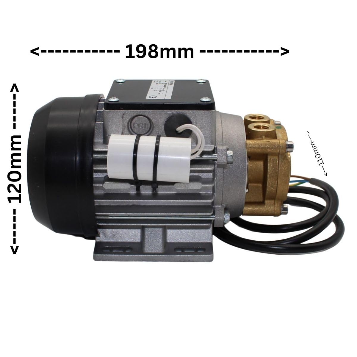 Pompe à eau MTP 600HP - Boîte plate - 230 V - 50 Hz - Condensateur pour poste à souder