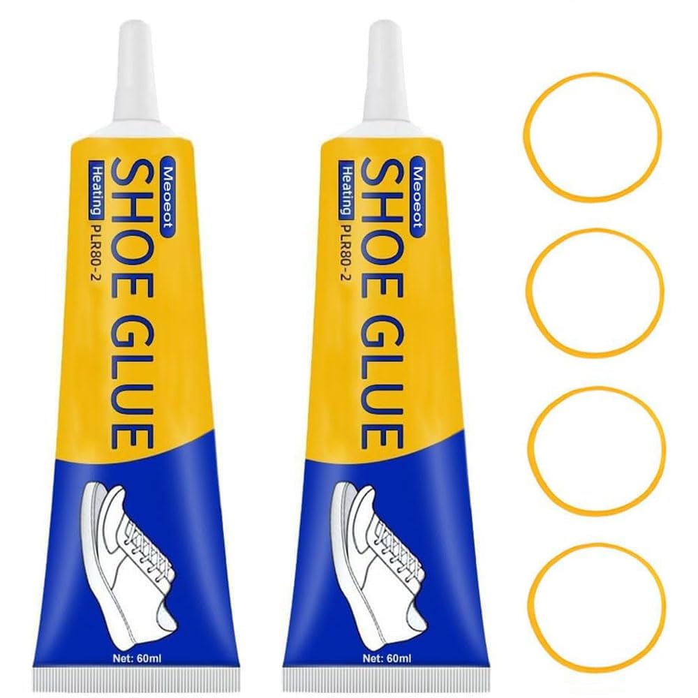 Pegamento para Zapatos, 120ml Pegamento Fuerte para Zapatos, Pegamento Profesional para Reparación de Zapatos, Pegamento para Suelas de Zapatos, Apto para Todo Tipo de Calzado (60ml*2)