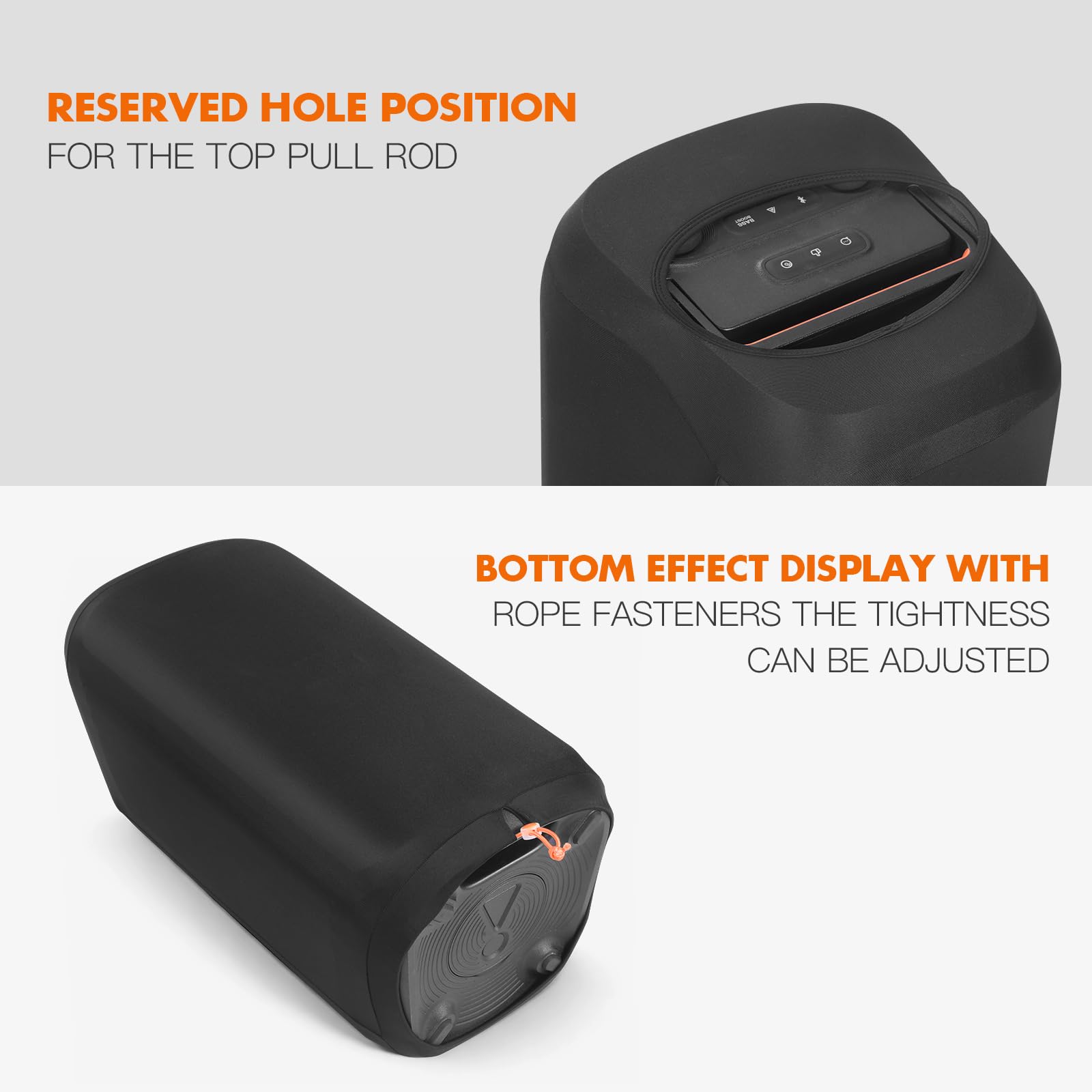 PartyBox 120 Housse de protection compatible avec haut-parleur portable JBL PartyBox 120, housse de rangement de voyage extensible pour accessoires de haut-parleur d'extérieur