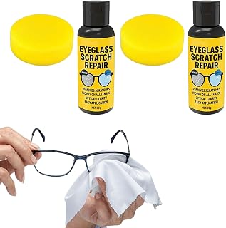 2 Pack Eyeglass Scratch Remover For Lenses, 30g*2 Glasses Polishing Scratch Remover, Car Glass Glasses Watch Screen Repair Fluid, For Camera Mirror Windshield Screen