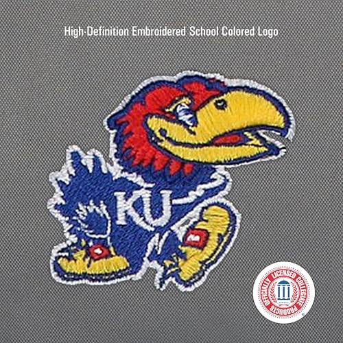 Image of JanSport NCAA Officially Licensed Backpack, Kansas Jayhawks, Superbreak Plus with Padded 15'' Laptop Sleeve, Spacious Computer Bag for Men & Women, Durable Daypack with Bottle Pocket, Graphite Grey