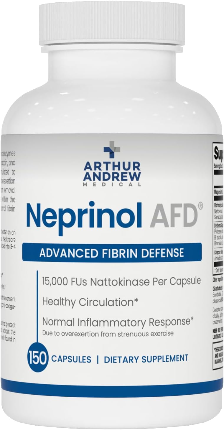 - Arthur Andrew Medical, Neprinol AFD, Multi Enzyme Blend with Serrapeptase & Nattokinase, 150 Count (Pack of 1)