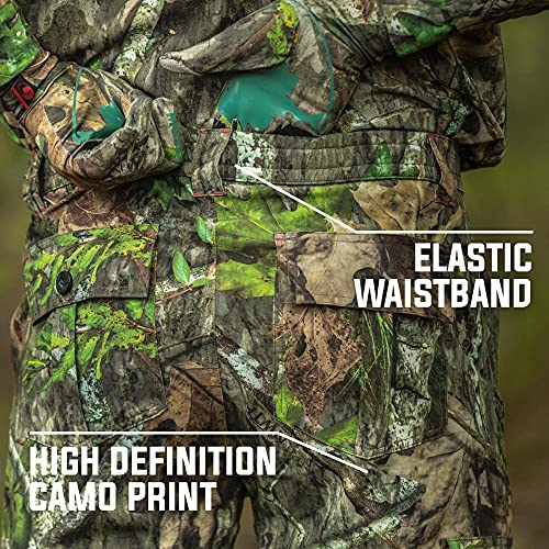 Mossy Oak Camo Lightweight Hunting Pants For Men Camouflage Clothing, Small, Obsession #TOP3