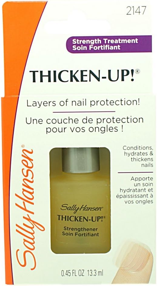 Sally Hansen Thicken Up! Strength Treatment Layers Of Protection, [2147] 0.45 oz (Pack of 2)