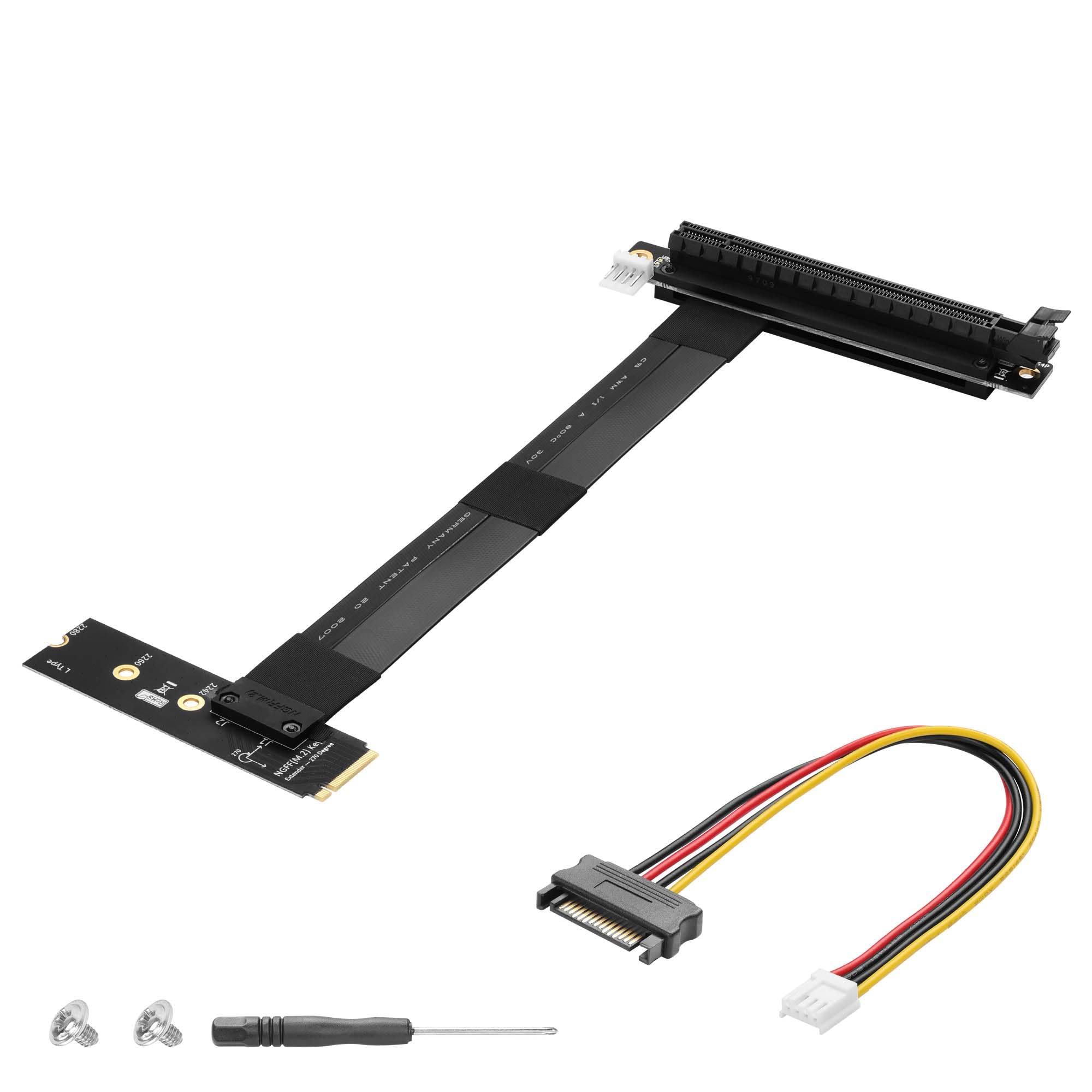 Amazon.com: CERRXIAN M.2 NGFF to PCI-e 16x Graphics Riser Card,90