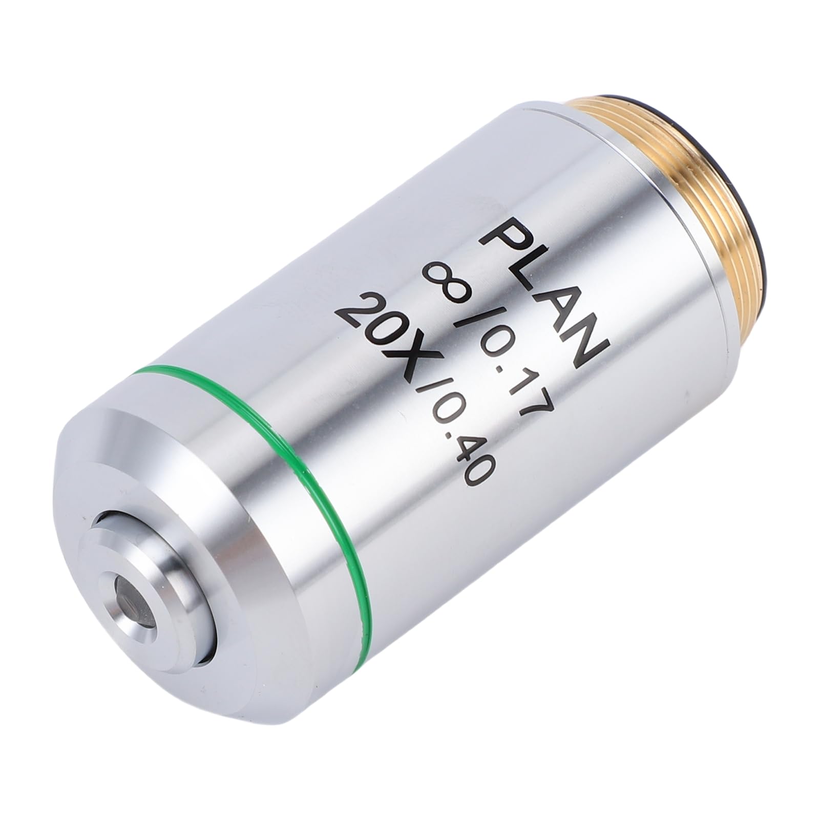 Fabater Obiettivo per Microscopio 20X Vetro Ottico Completamente Rivestito per Studi Biologici Professionali 20,2 MM