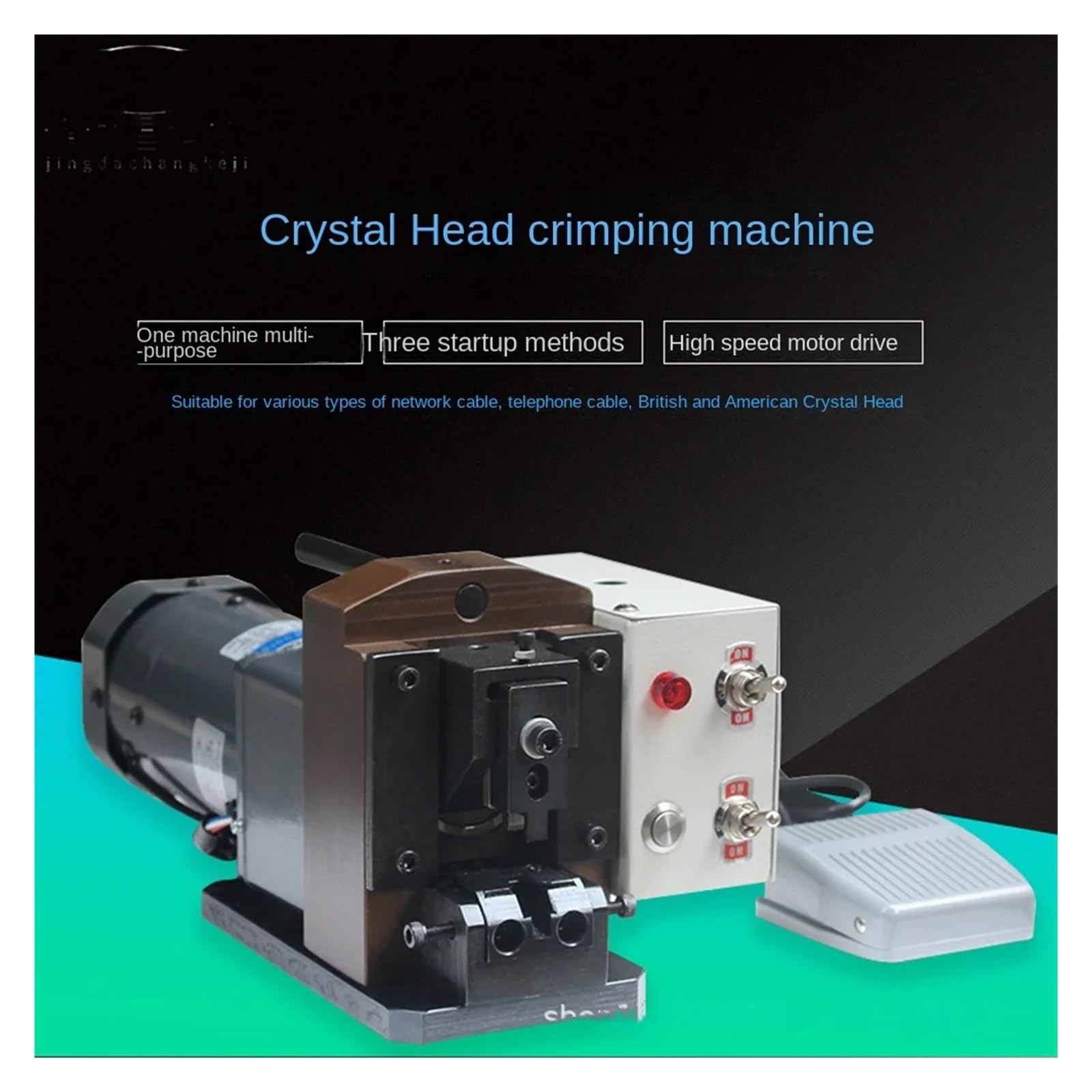 Macchina crimpatrice semiautomatica per Cavi RJ45 da 90 W, crimpatrice per Cavi RJ11 RJ12 2P-8P in Modo rapido ed efficiente