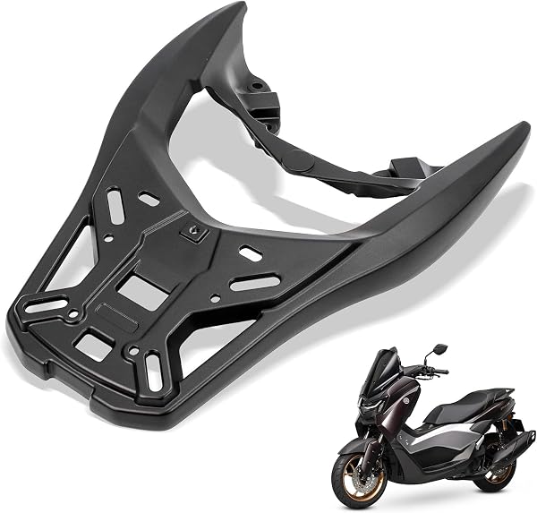 ヤマハ NMAX125/NMAX155(2025年式・V3対応)リアキャリア バイク用 荷台 アルミ合金製 耐荷重15kg リアボックス対応 カスタムパーツ - 1