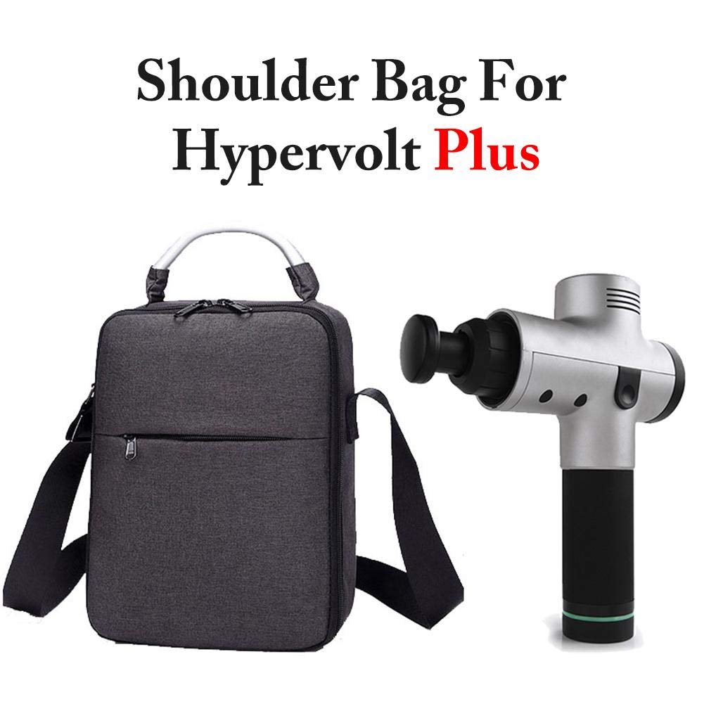 Ingeniously Carrying Case For Hyperice Hypervolt Plus Fascial Massager, Portable Waterproof Shockproof Travel Storage Bag for Hyperice Hypervolt 5 Slots Muscle Massager Handheld Carrying Case
