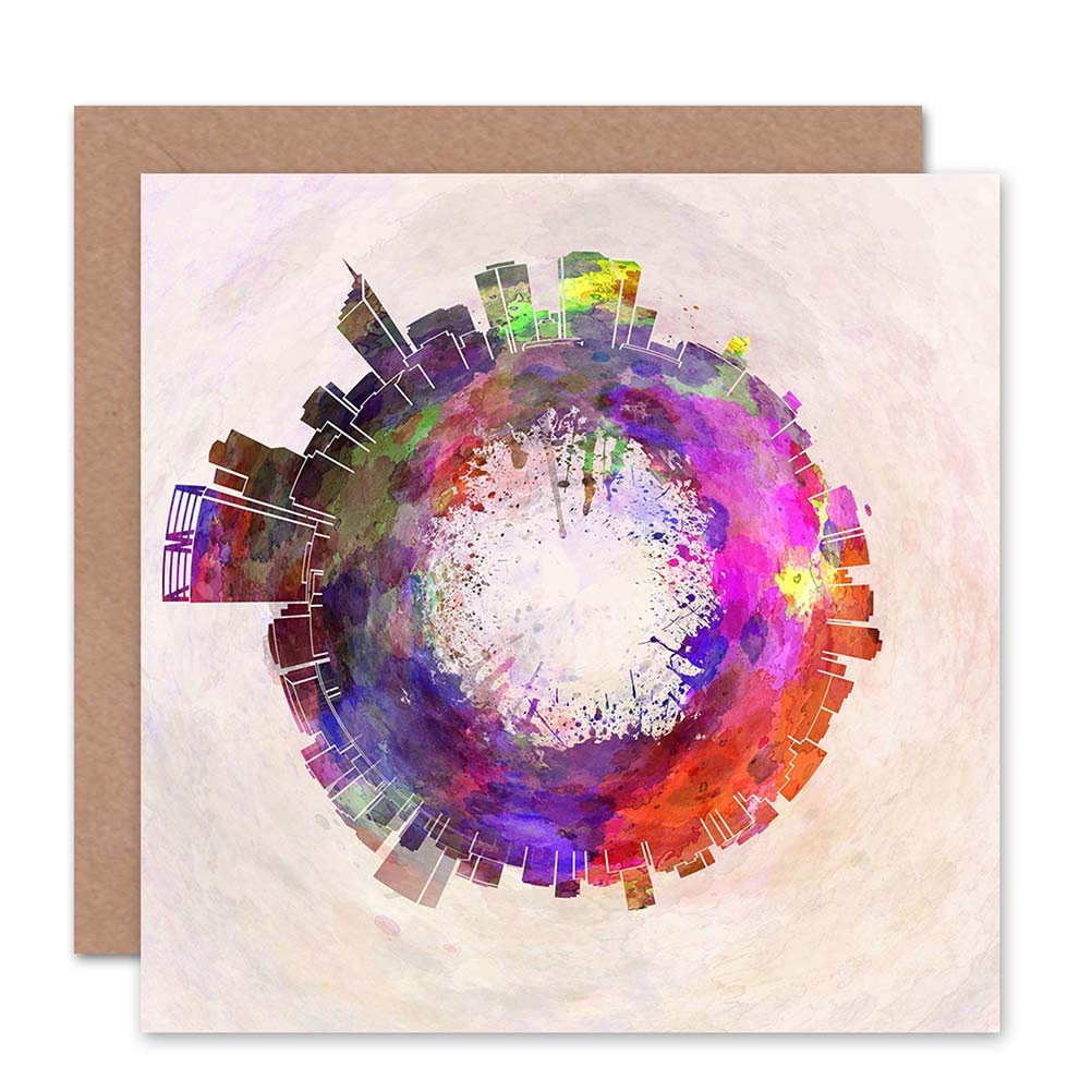 Wee Blue Coo Blue Wee Coo Card Greeting Little World City Skyline Perth Australia Gift