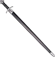 Vista 3 de Cold Steel Viking Sword with Leather and Wood Scabbard Black