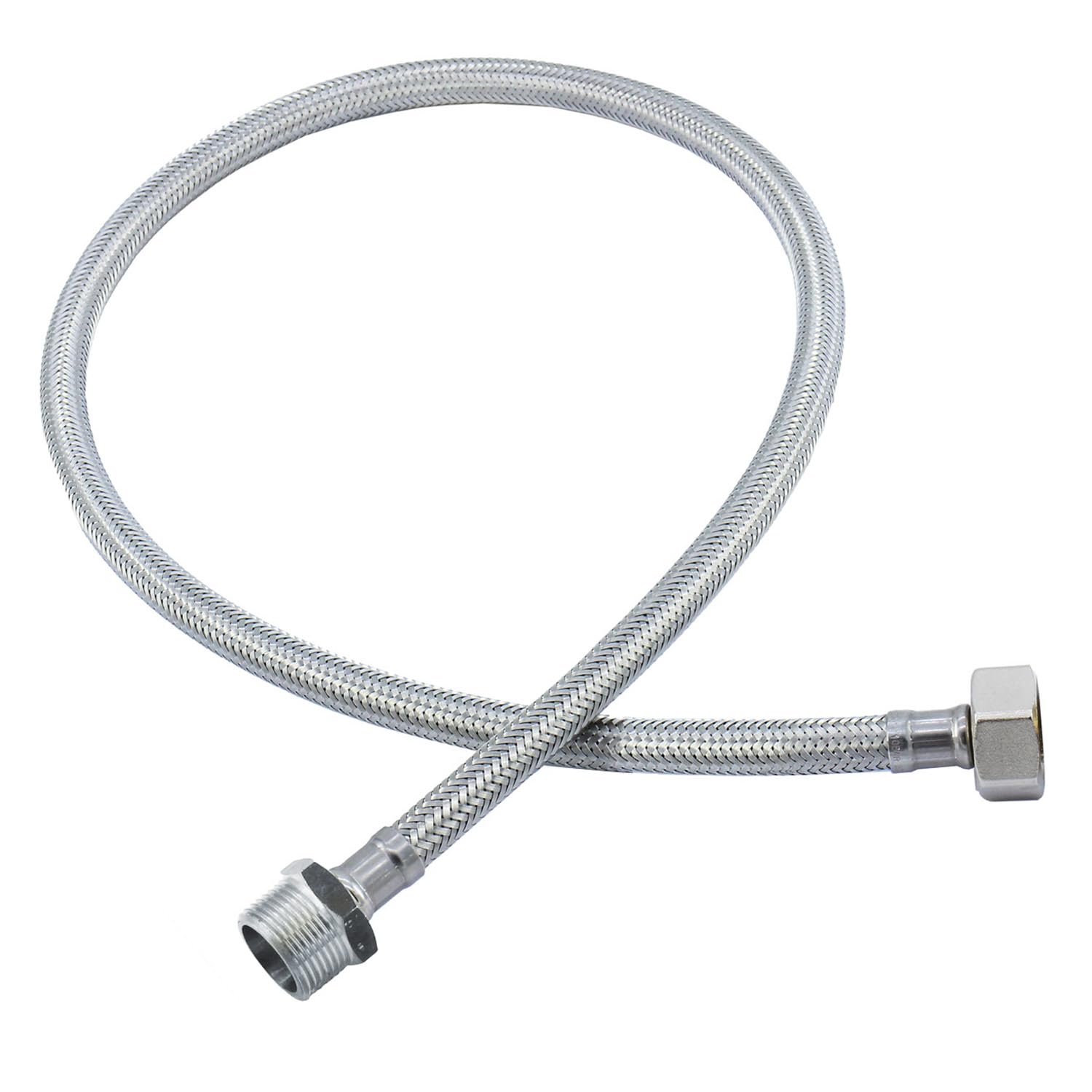Expansion Vessel Hose 1 Metre Length 3/4″ Male to 3/4″ Female, Stainless Steel, 1 meter