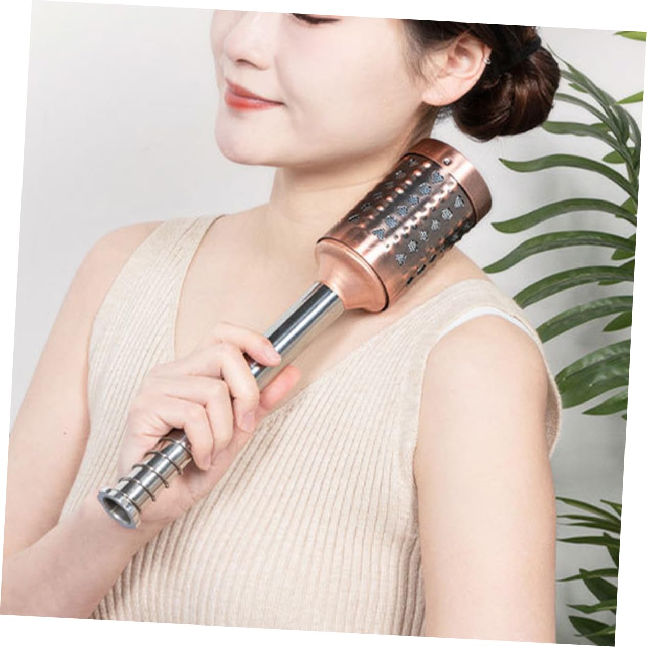 Healeved Massagegerät für Gesicht mit Dampf und Moxibustion Gesichtssaunaroller aus Hochwertigem Material Praktisches Moxa-stäbchenhalter-tool für Salonbedarf und Körperpflege