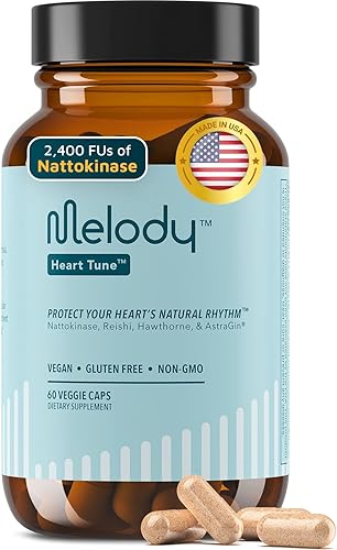 Melody Suplementos de salud cardíaca para hombres y mujeres  Circulación de afinación cardíaca, presión arterial y suplemento de apoyo para la salud
