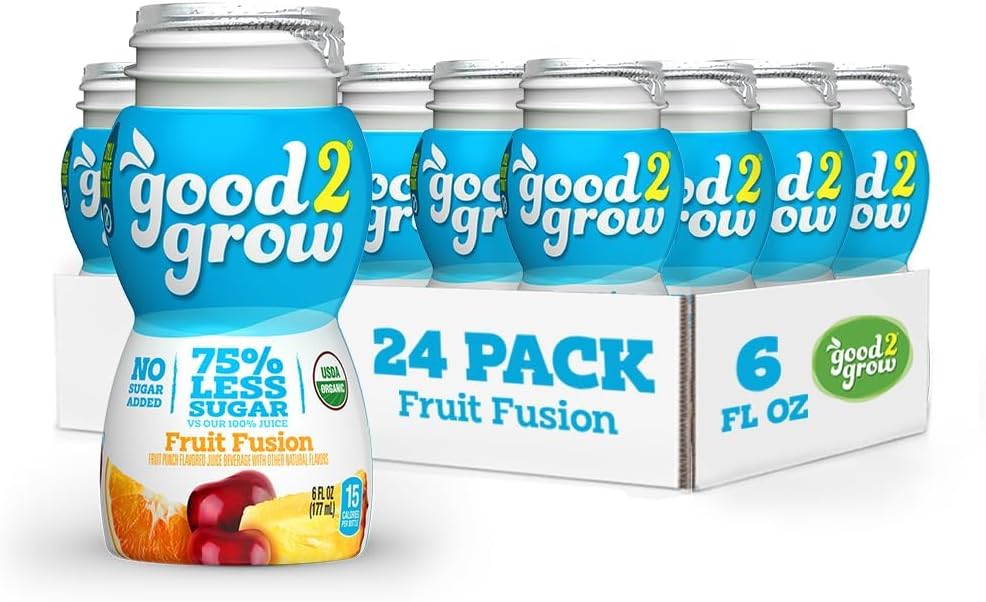 good2grow Organic Fruit Fusion Juice for Kids, 6 fl oz, 24 Pack