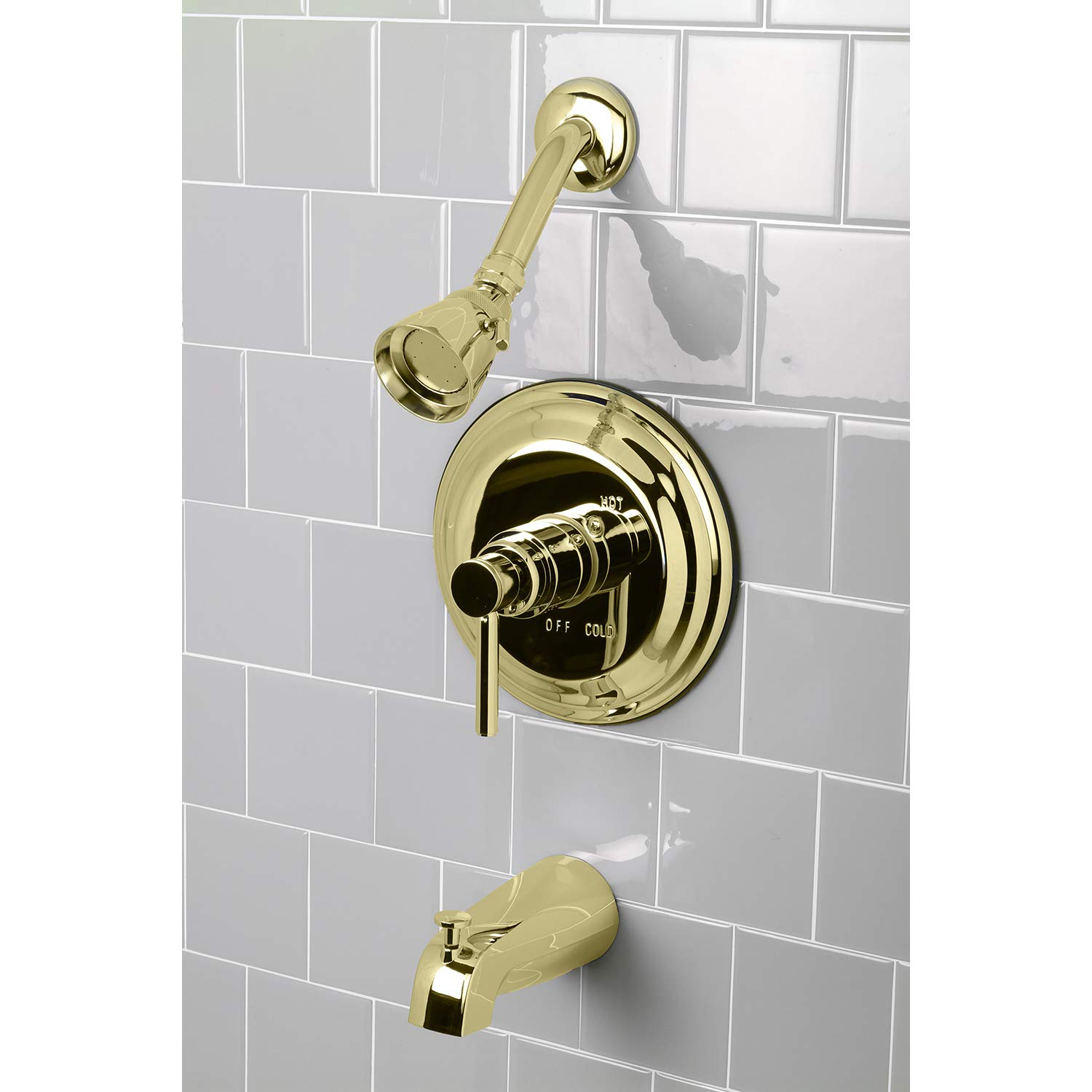 Kingston Brass KB263 DL - Grifo para bañera y ducha, KB2632DL