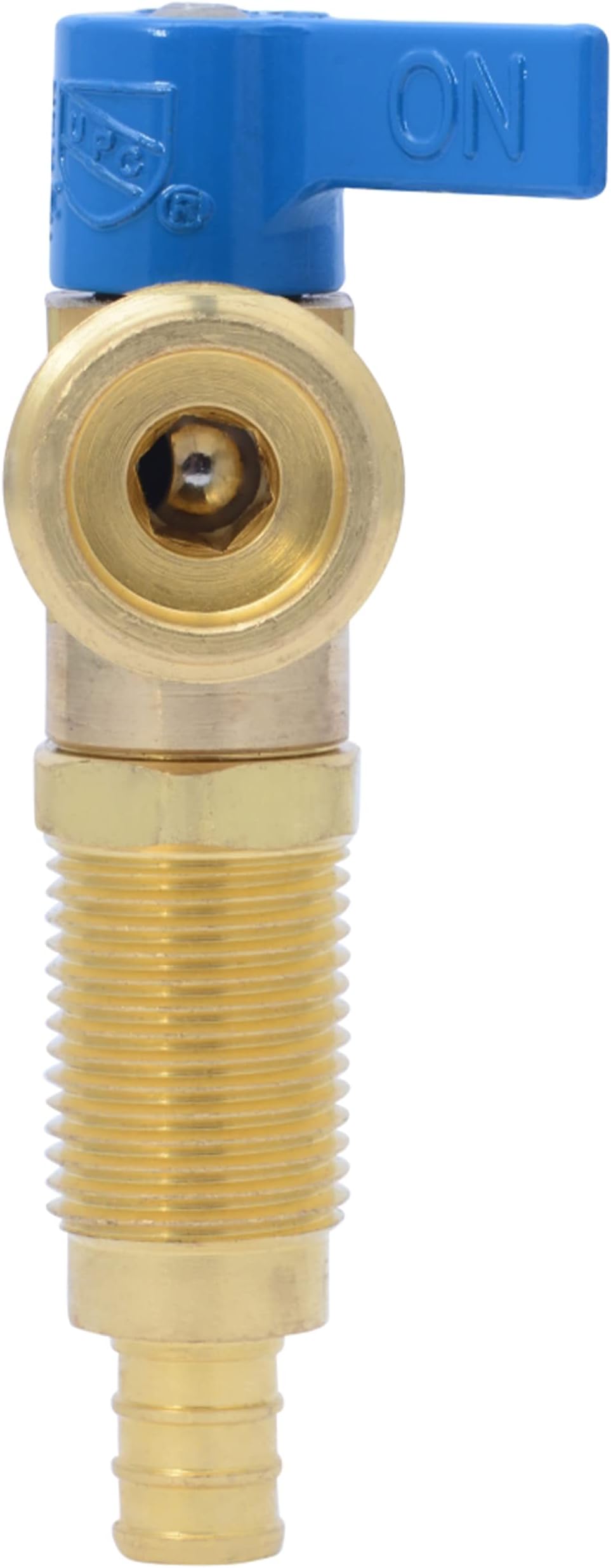 SharkBite 1/2 Inch Crimp Washing Machine Valve, Cold, Brass Plumbing Fitting, PEX Pipe, PE-RT, 24813A