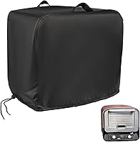 Vista 29 de Funda impermeable para parrilla de tapa plana para diseño Captiva de 3 quemadores de gas, funda de parrilla de hierro plano resistente de 27
