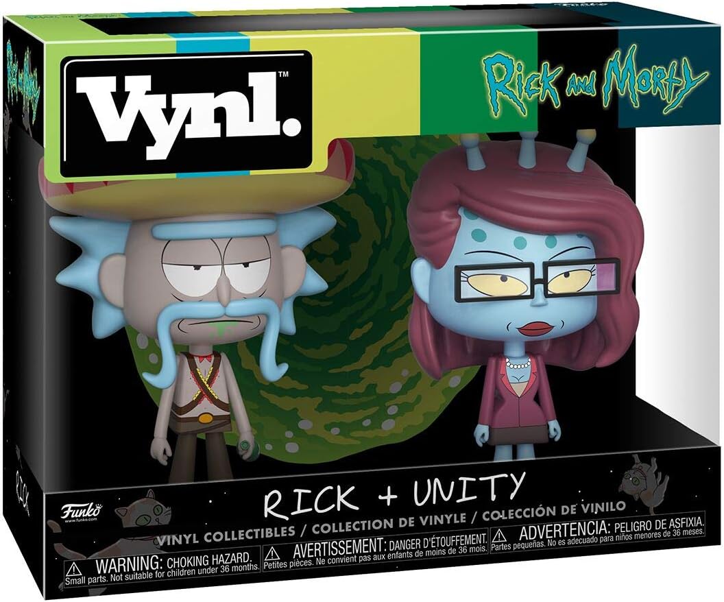 Funko 32267 Vynl Morty-Rick with Sombrero and Unity Collectible Figure, Multicolor