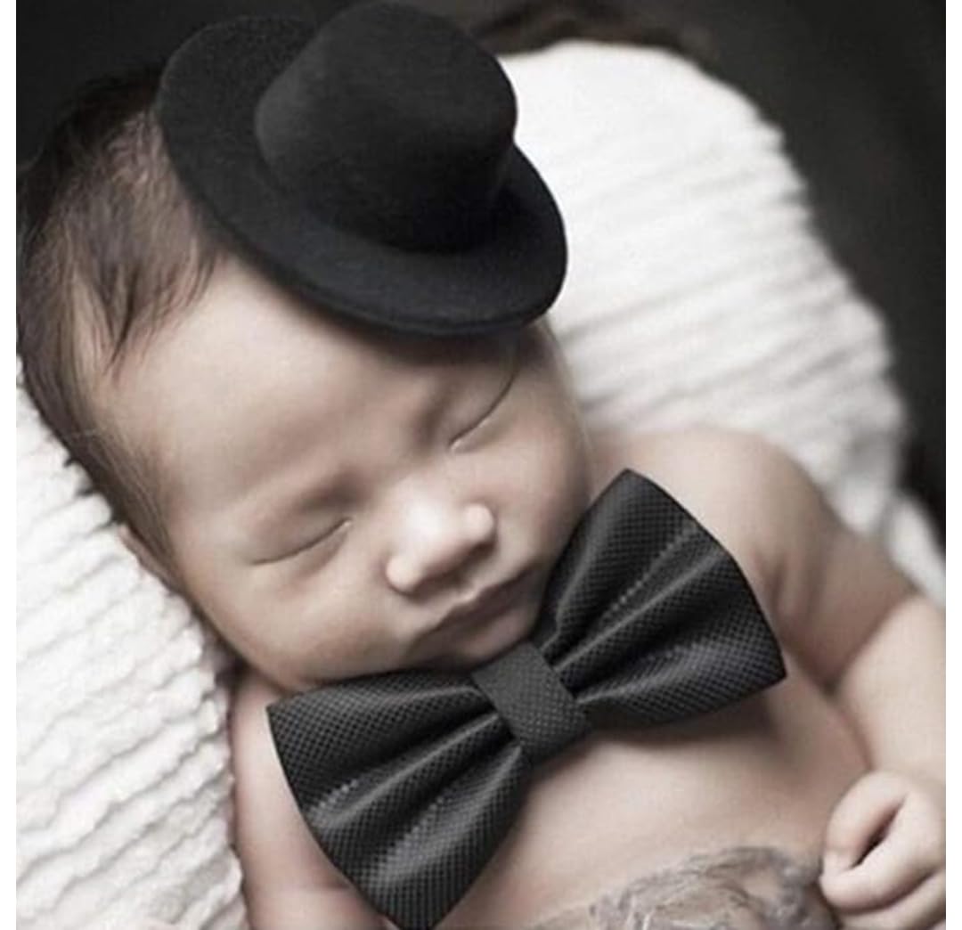 BabyMoonBabyMoon Baby Small Hat | Baby Photoshoot Props | Costumes | Black