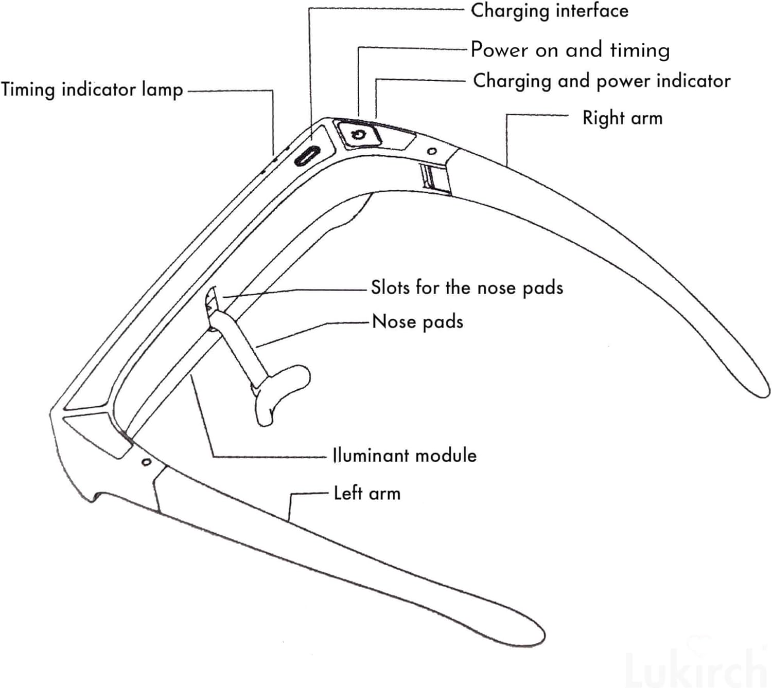 Red Light Therapy Glasses 670nm - Supports Eye Comfort & Visual Wellness, Wearable Red Light Therapy Glasses - UV-Free LED Light, Helps Relieve Eye Fatigue (Red Light) - Image 9